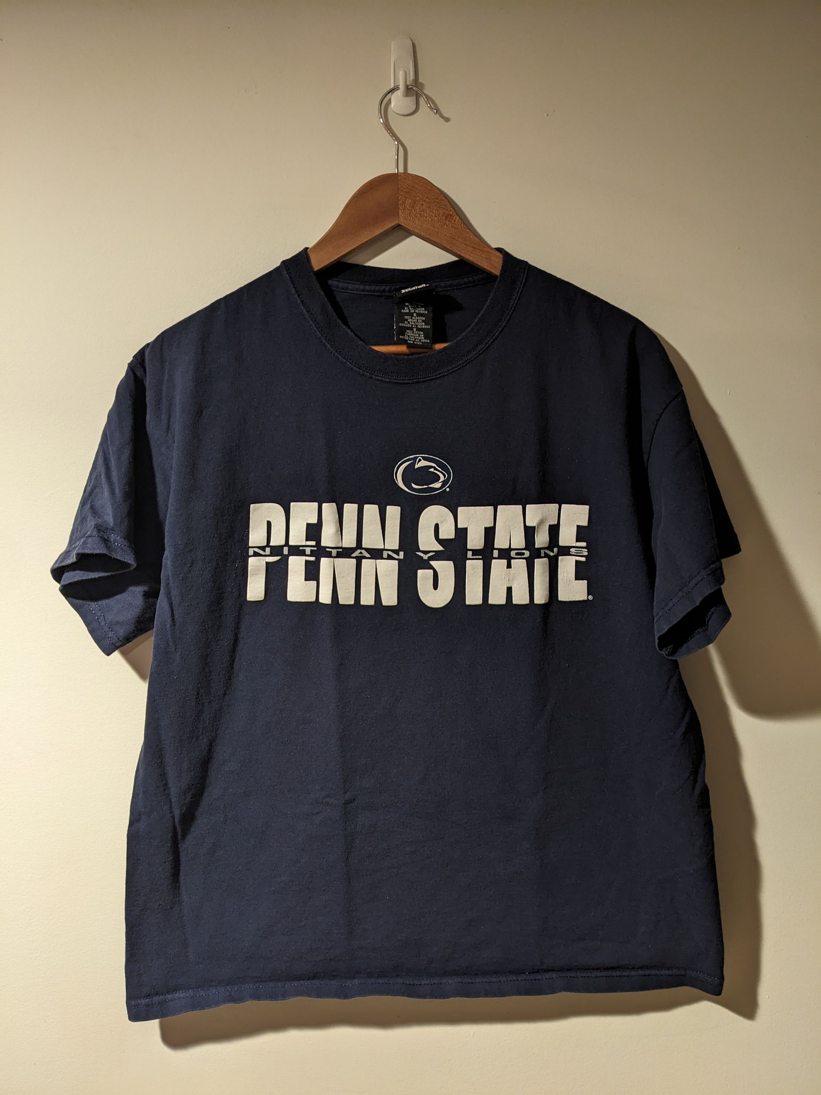 Starter × Vintage Vintage 90s Penn State Spell Out Starter Blue Large T-Shirt Size US L / EU 52-54 / 3 - 1 Thumbnail