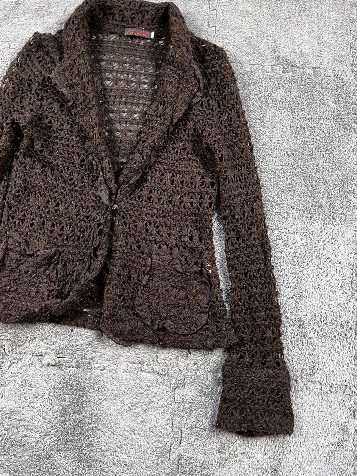 Japanese Brand VINTAGE 90S JAPAN KNIT MESH CARDIGAN AVANTGARDE Size M / US 6-8 / IT 42-44 - 3 Thumbnail