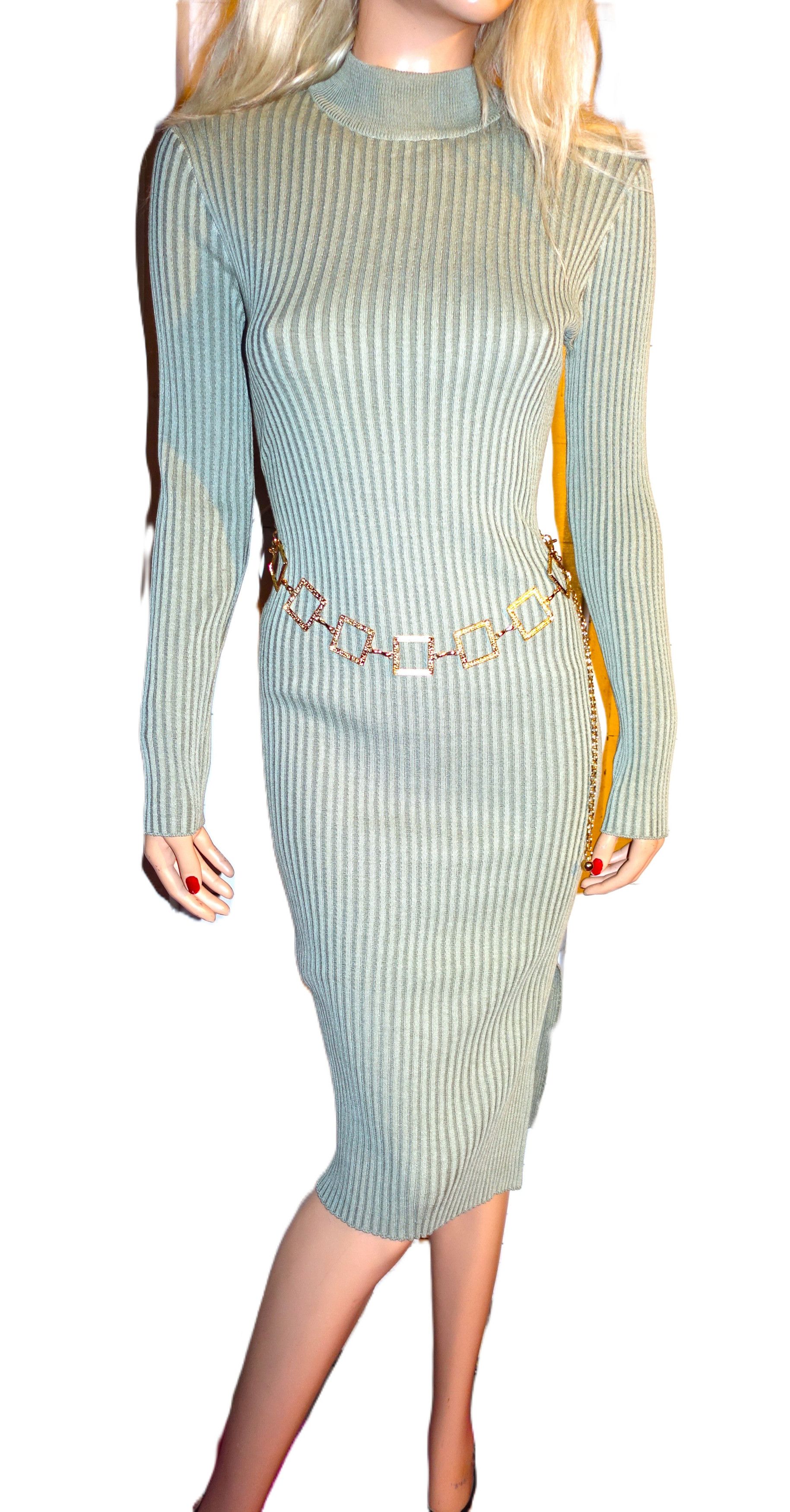 Other Say What Pistachio Green Sweater Dress M NWT Size M / US 6-8 / IT 42-44 - 7 Thumbnail