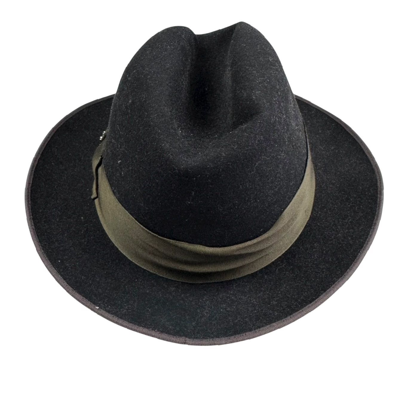 Vintage VINTAGE Biltmore Governor Fashion Fedora Hat Band Ribbon Medium Black Mens Fedora Size ONE SIZE - 2 Thumbnail