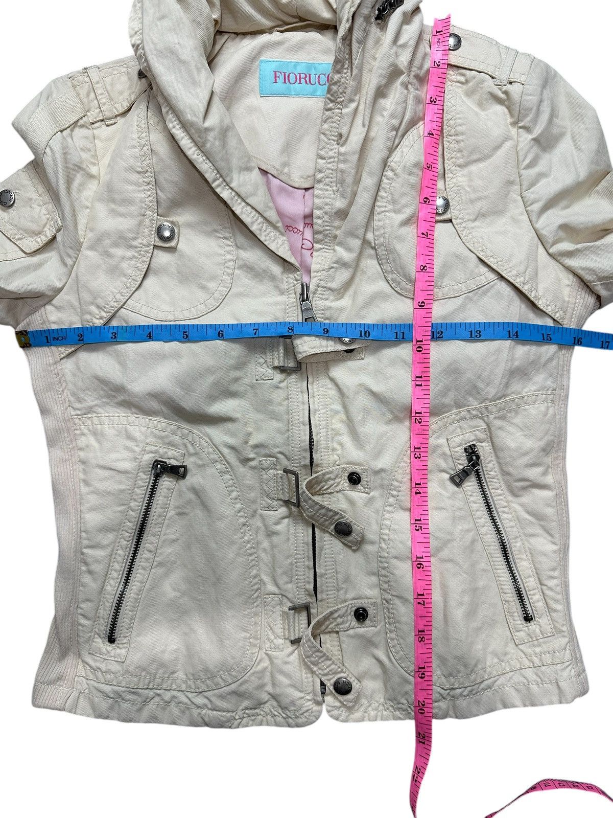 Fiorucci ARCHIVE VINTAGE FIORUCCI BONO JACKET MULTI POCKET GOA STYLE Size S / US 4 / IT 40 - 15 Thumbnail
