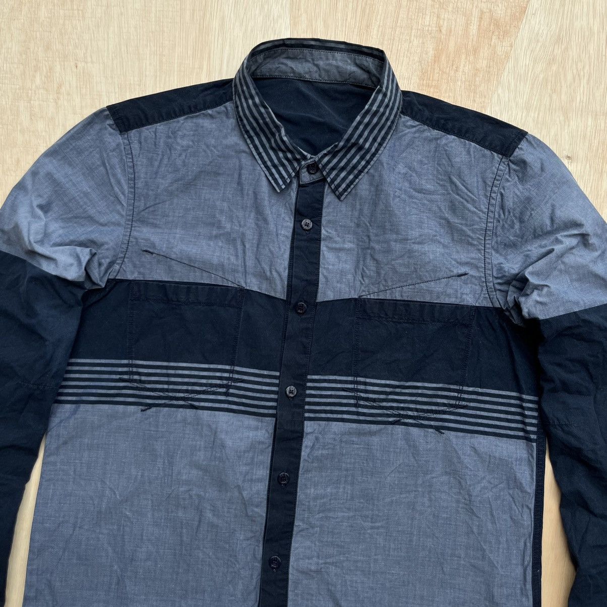 Marithe + Francois Girbaud MARITHE FRANCOIS GIRBAUD LONG SLEEVE SHIRT Y3 CDG LGB Size US M / EU 48-50 / 2 - 2 Thumbnail