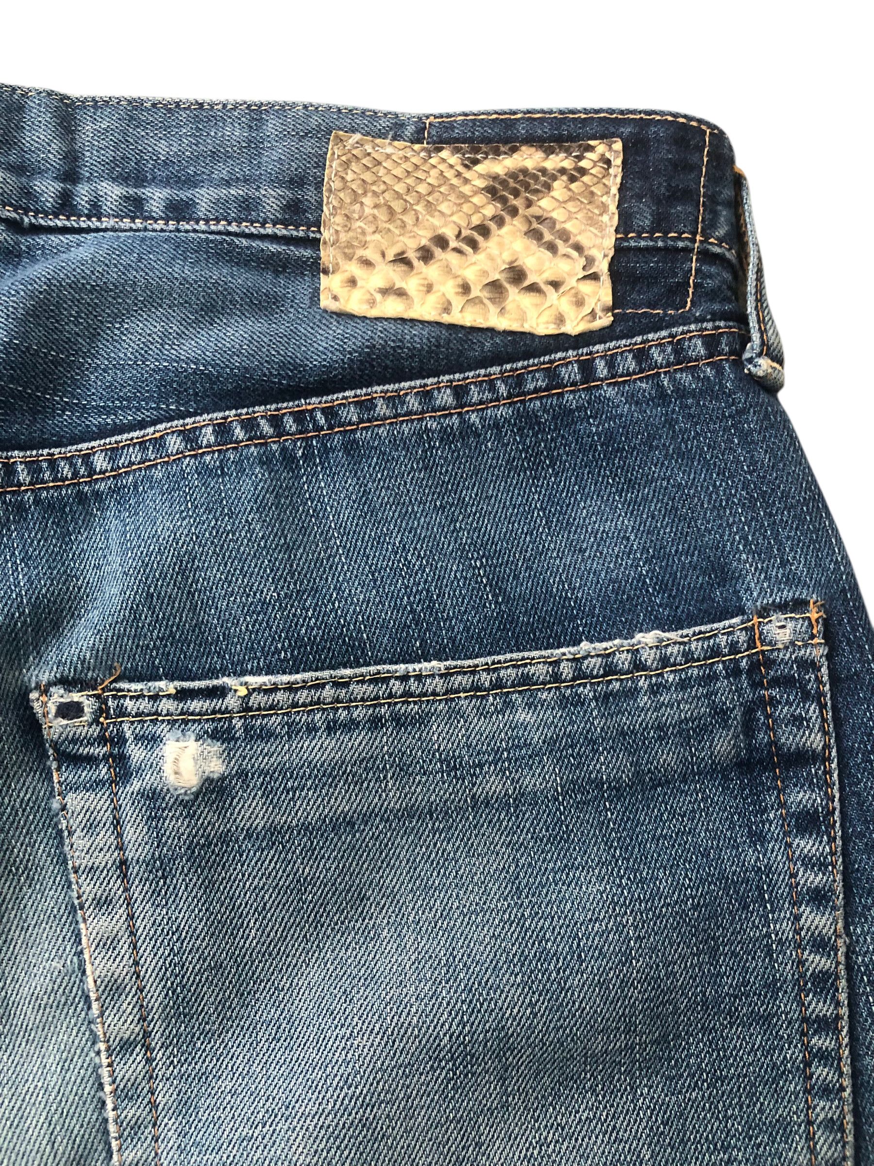 Visvim 💯Rare VISVIM Fluxus 00 damaged-1 d1 denim Selvedge Jeans Size US 34 / EU 50 - 11 Thumbnail