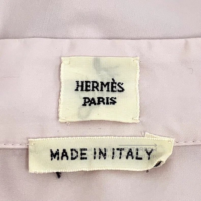 Hermes Hermes Light pink cotton V-neck long-sleeve tunic top Size XS / US 0-2 / IT 36-38 - 5 Thumbnail