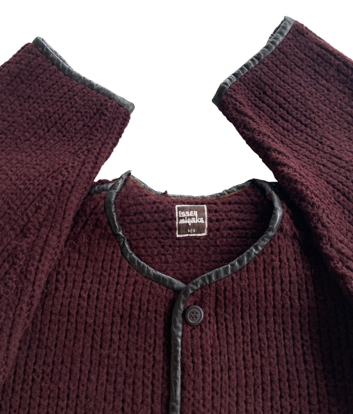 Issey Miyake 70s Issey Miyake Men Knit Cardigan Size US S / EU 44-46 / 1 - 1 Thumbnail