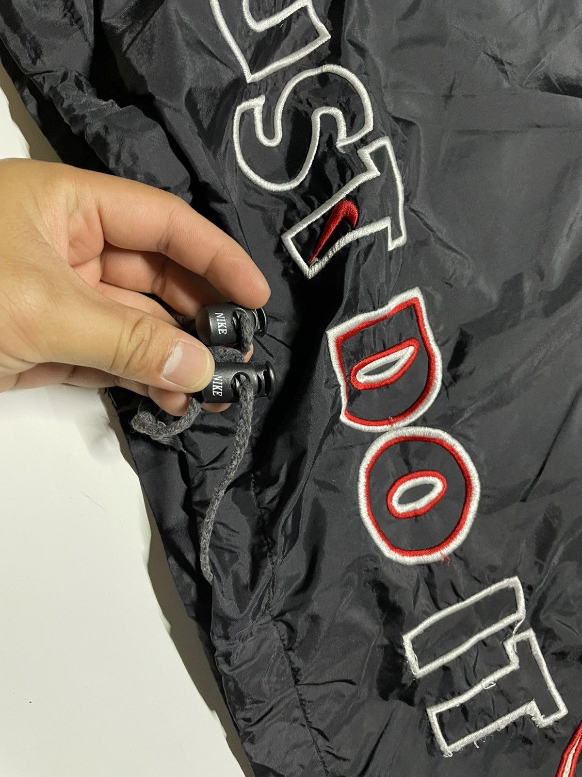 Nike × Vintage Nike Premier Just Do it Hidden hooded vintage jacket Size US L / EU 52-54 / 3 - 5 Thumbnail