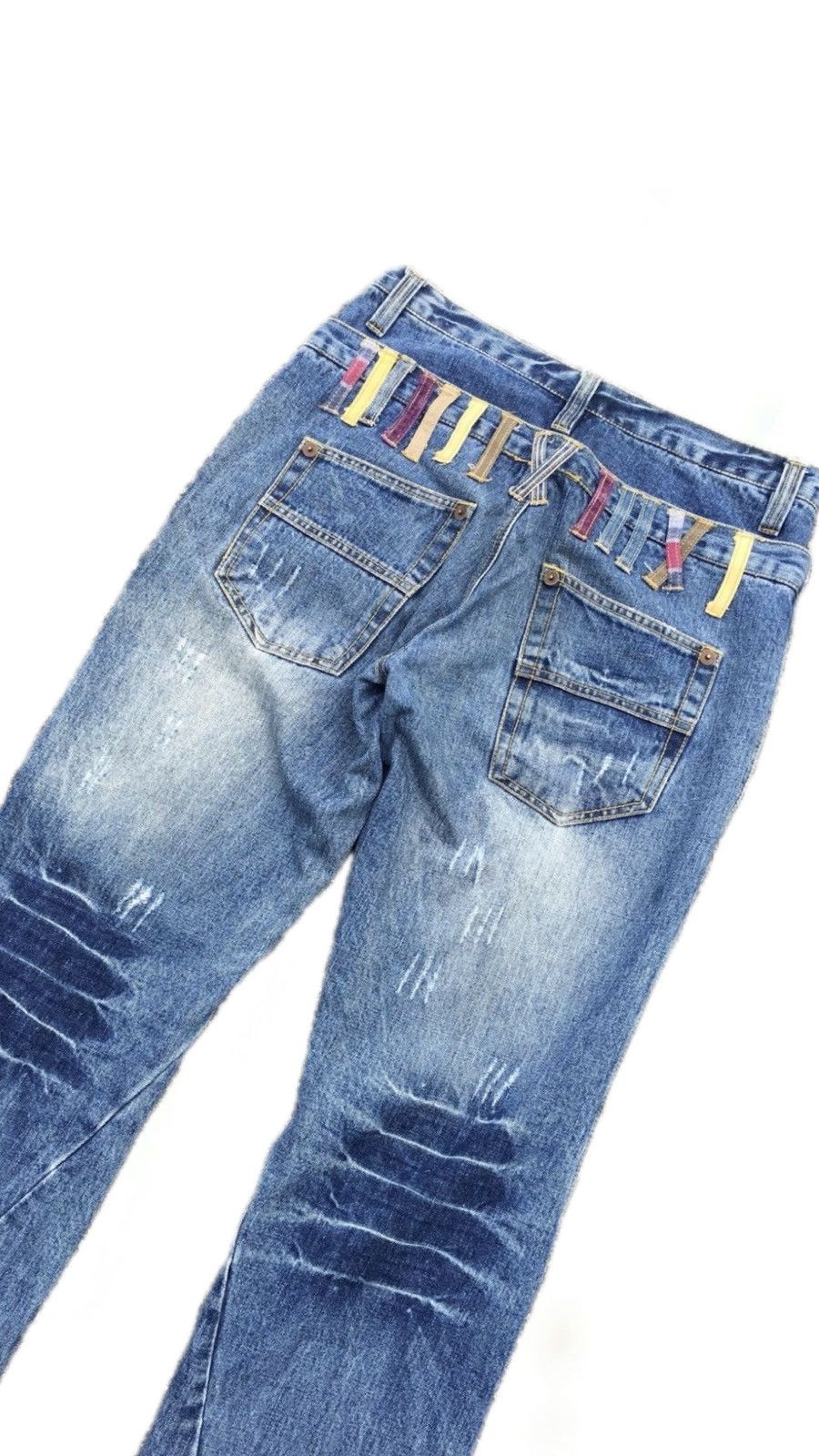 Hysteric Glamour × Japanese Brand × Le Grande Bleu (L.G.B.) Flare💥90s Six Star Insane Faded Flare Distressed Jean Size US 32 / EU 48 - 2 Thumbnail