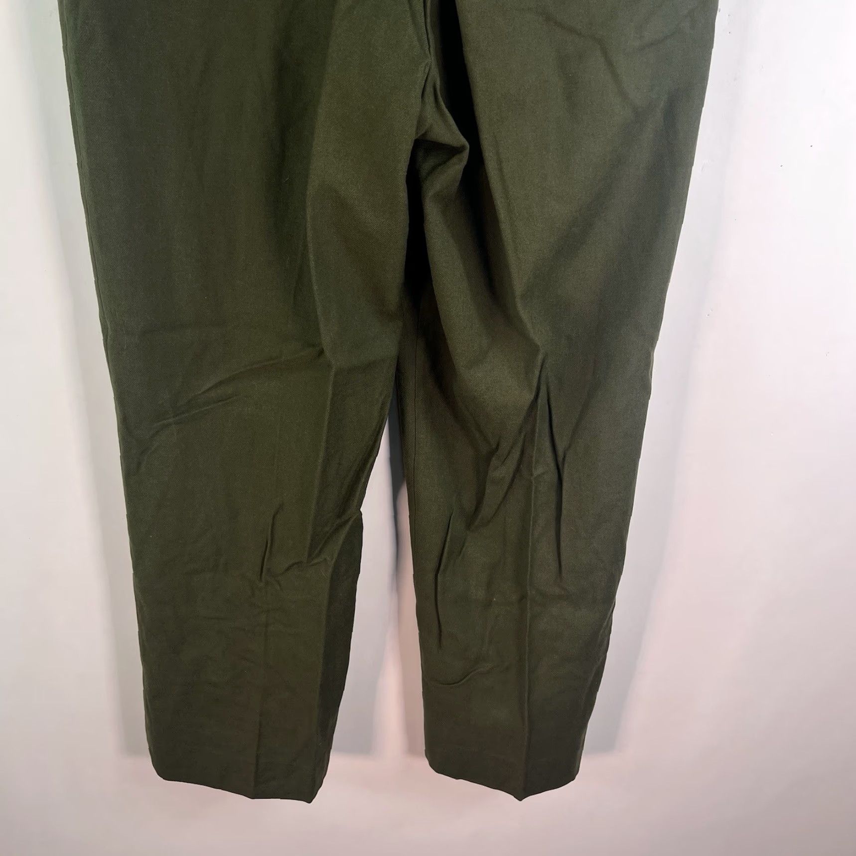 Vintage VINTAGE US Military M-1951 Wool Field Pants Mens S Short 32x30 Green Chino Flats Front Zip Fly Wool Regular Solid Army Hunting Outdoors 1953 Mens Size US 29 - 7 Thumbnail