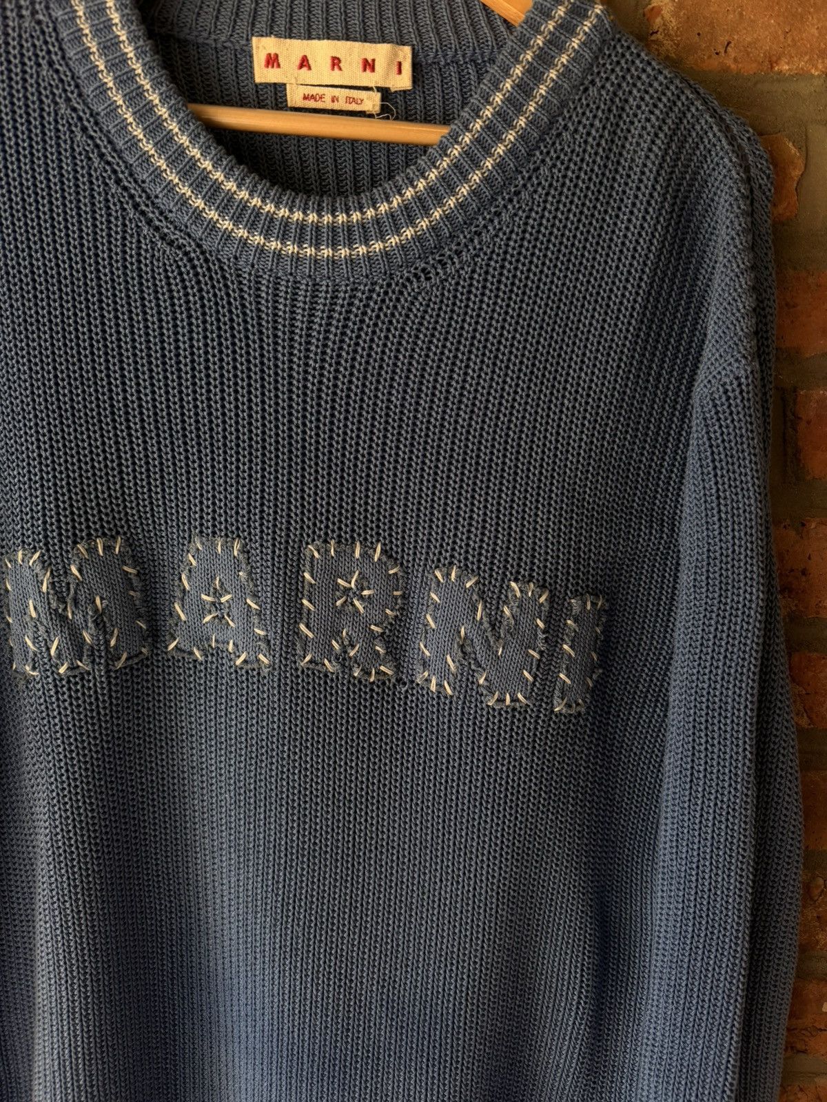 Marni Marni ss24 Varsity Knit Sweater Size US XL / EU 56 / 4 - 2 Thumbnail