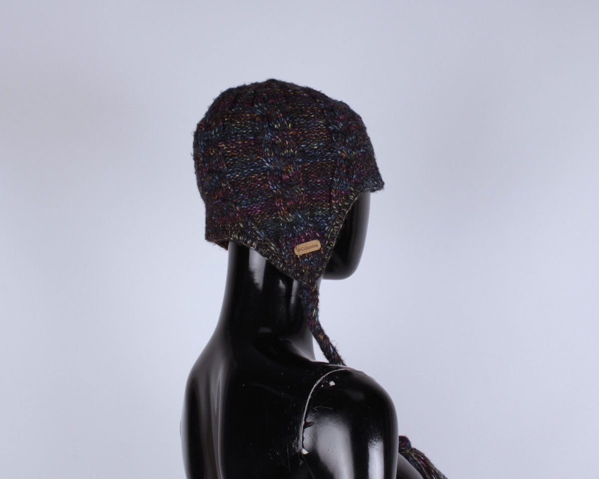 Columbia COLUMBIA Tassel Beanie Hat Knit Fleece Polyeste Acrylic Wool Size ONE SIZE - 4 Thumbnail