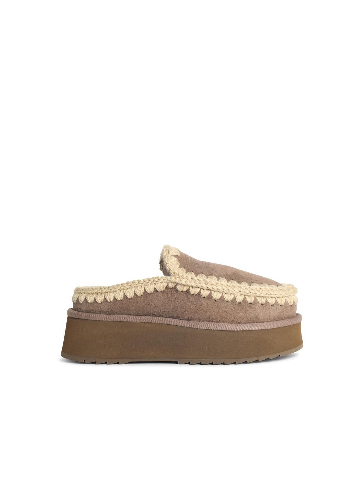 Mou MOU 'Clog Eskimo' Mole Suede Slippers Size US 7 / IT 37 - 1 Thumbnail