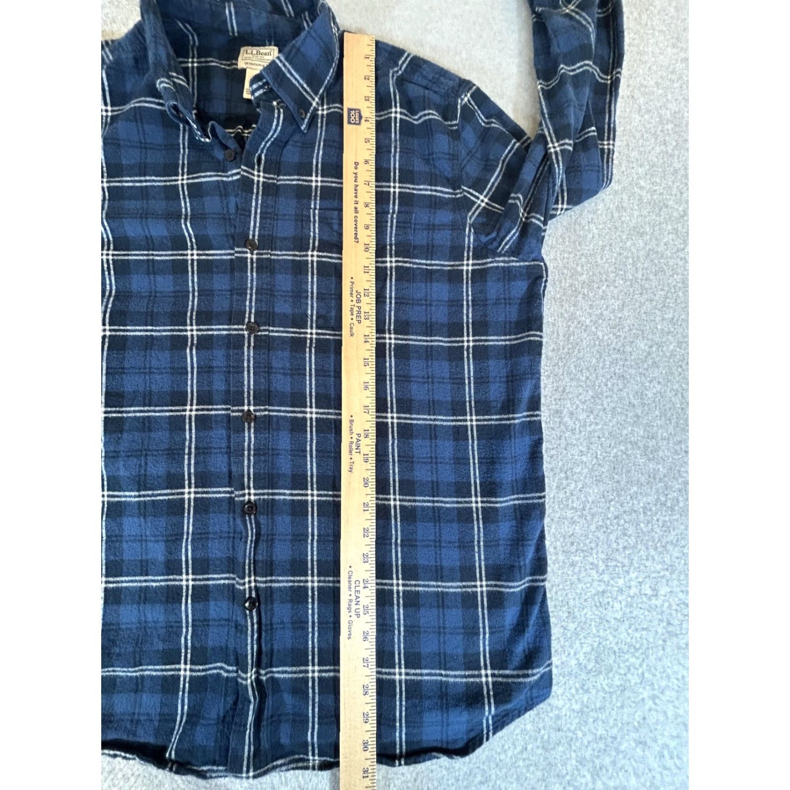Vintage L.L. Bean Flannel Shirt Mens XL Blue Plaid Button Long Sleeve Workwear Outdoor Size US XL / EU 56 / 4 - 5 Thumbnail