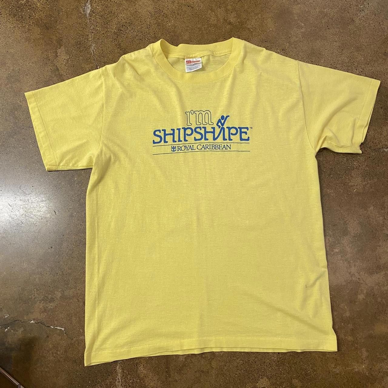 Designer Yellow Royal Carribean "I'm Shipshape" Tee Size US L / EU 52-54 / 3 - 2 Thumbnail
