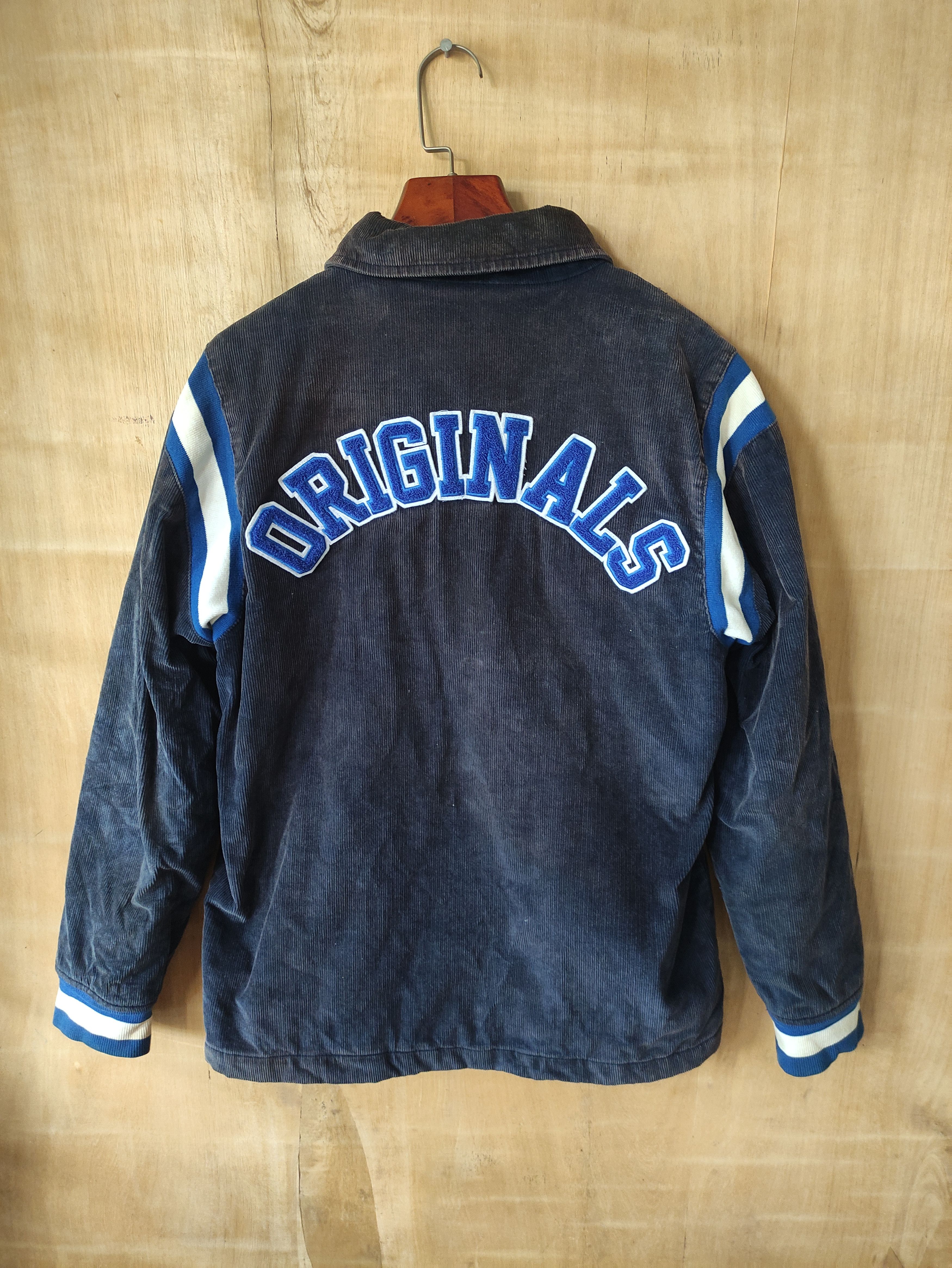 Adidas ADIDAS ORIGINALS JACKET BLOUSON CORDUROY PADDED NAVY Size US S / EU 44-46 / 1 - 6 Thumbnail