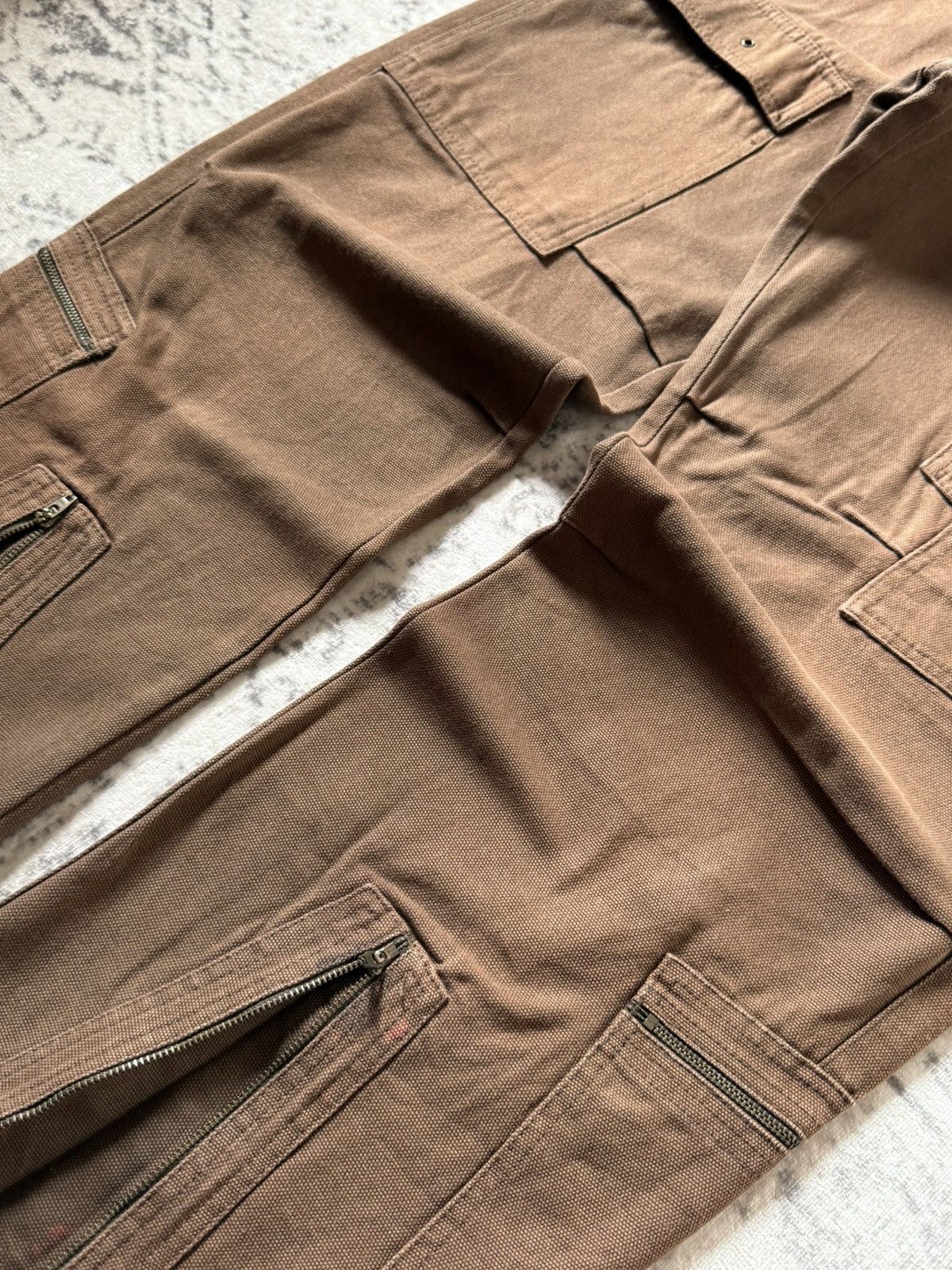 Japanese Brand Amore Puro Japan Deconstructed Heavy Cargo Baggy Pants Size US 29 - 7 Thumbnail