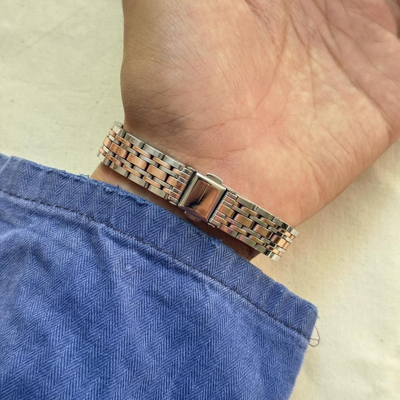 Vintage classy silver rectangle stainless steel quartz luxury watch Size ONE SIZE - 4 Thumbnail
