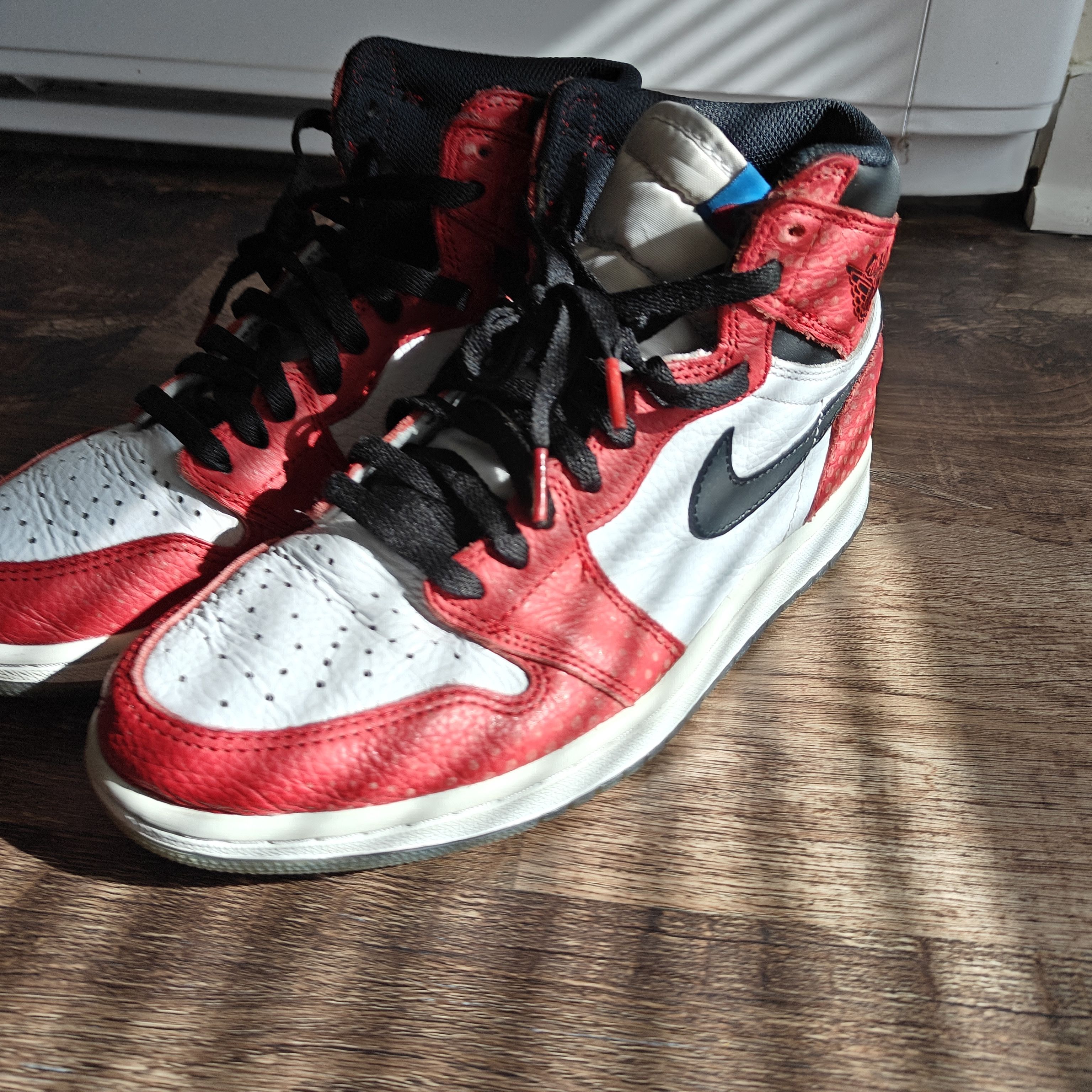 Jordan Brand jordan 1 spiderman origin story - rare collab laces extra Size US 9.5 / EU 42-43 - 11 Thumbnail