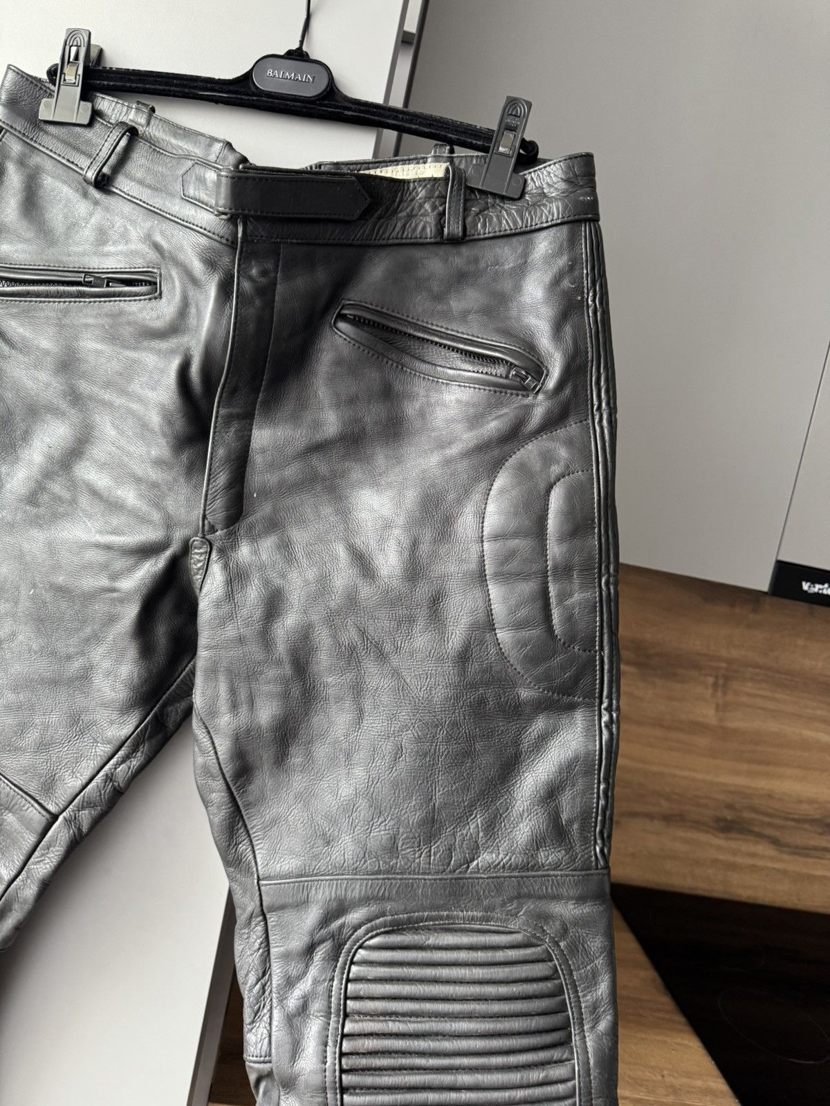 Japanese Brand Vintage Leather Motorcycle Biker Pants Size US 38 / EU 54 - 6 Thumbnail