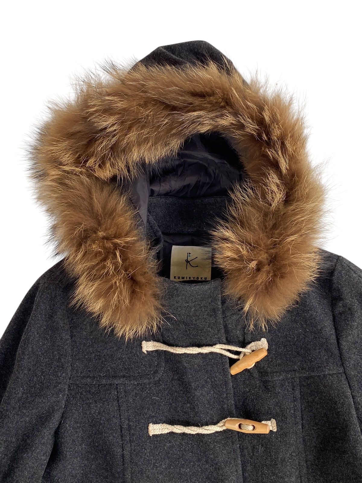 Japanese Brand × Vintage Vtg Kumikyoku Wool Jacket Fur LGB Style Size S / US 4 / IT 40 - 3 Thumbnail
