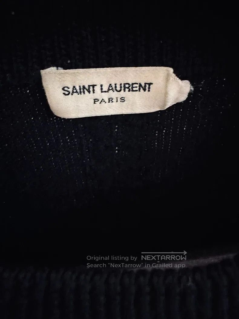 Saint Laurent Paris Saint Laurent 100% Wool Black Sweater. Size US S / EU 44-46 / 1 - 3 Thumbnail