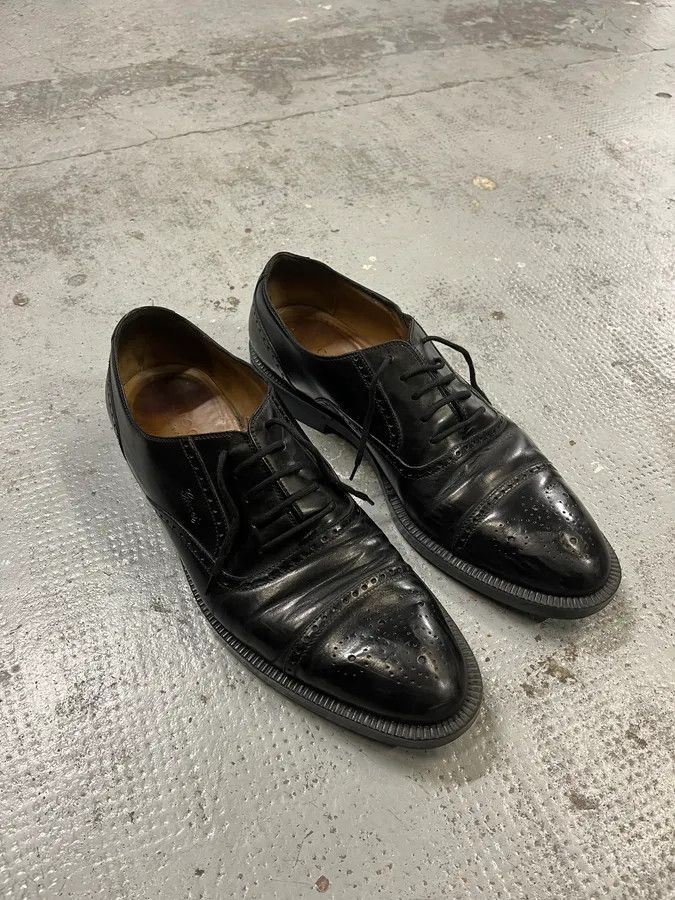 Gucci 2000s Gucci Black Leather Loafers Size US 10.5 / EU 43-44 - 4 Thumbnail