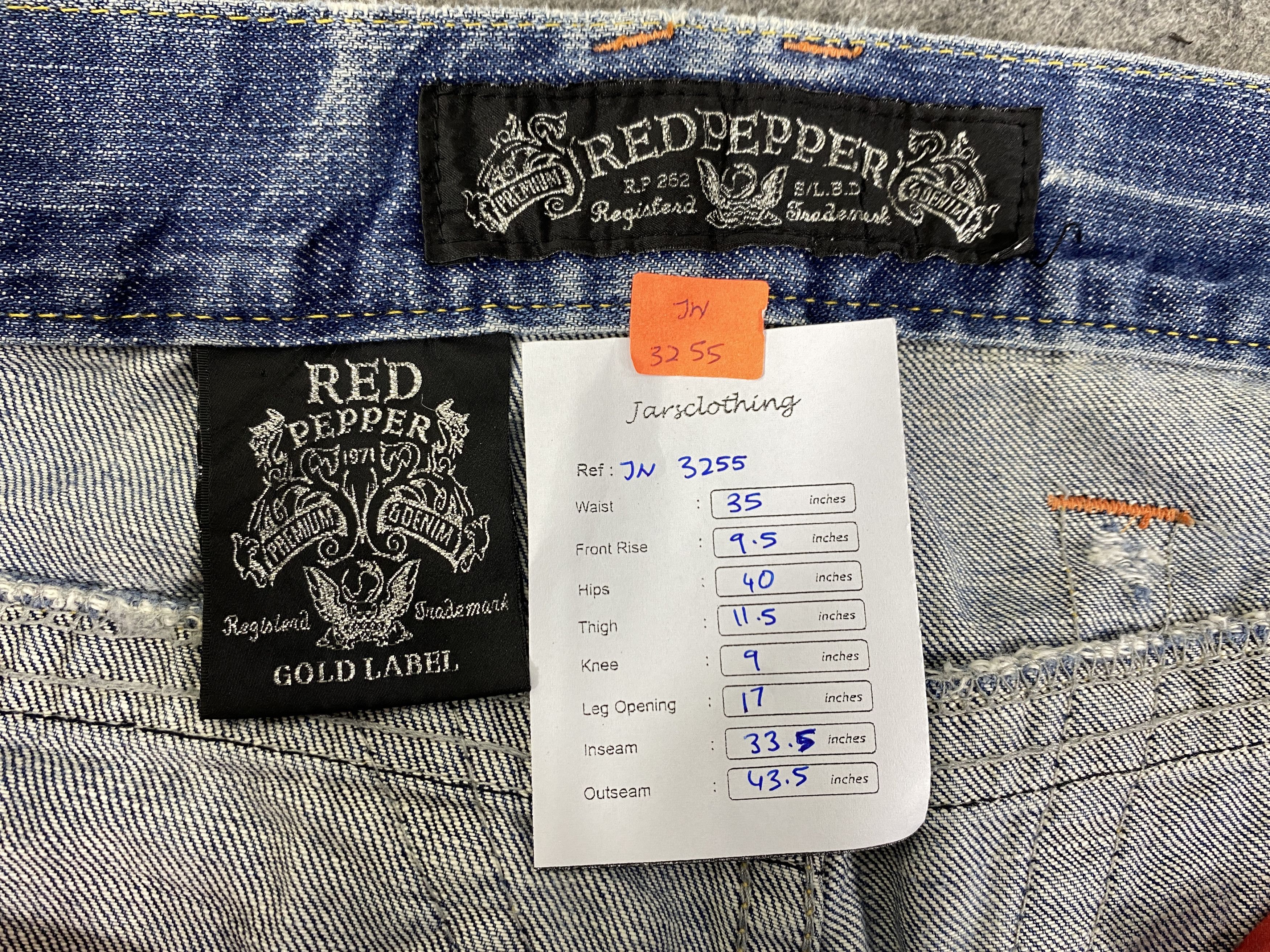 Hysteric Glamour Rare Vintage RedPepper Jeans 35x33.5 - JN3255 Size US 35 - 7 Thumbnail