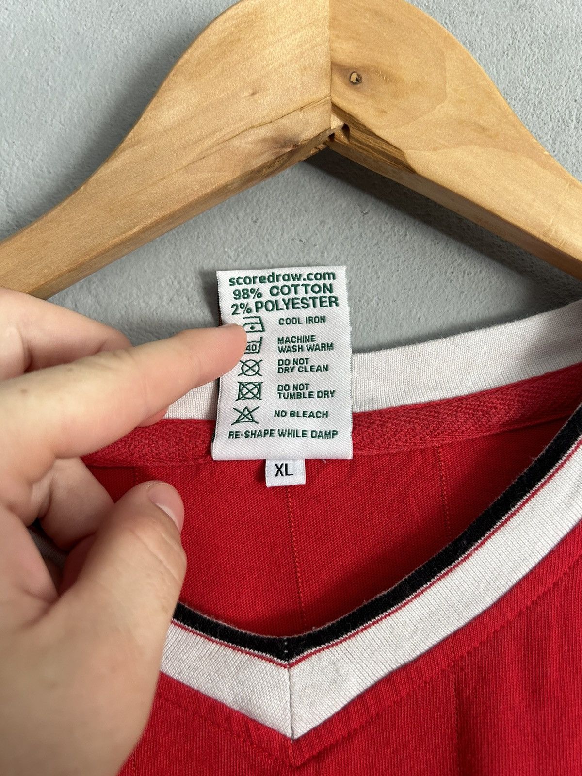 Other 1983 MANCHESTER UNITED jersey score draw retro Size US XL / EU 56 / 4 - 5 Thumbnail
