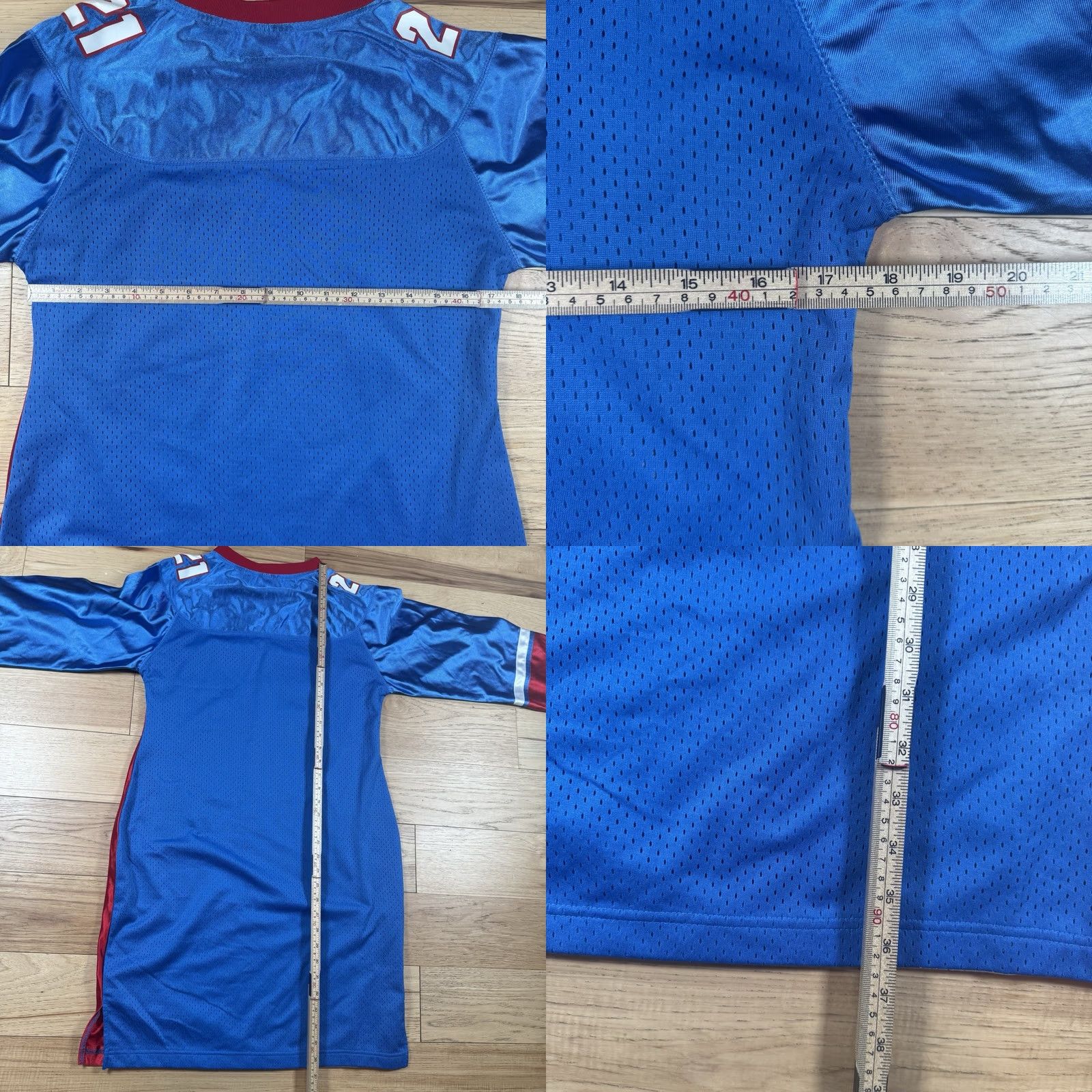 Vintage VINTAGE Meow Football Jersey T-Shirt XL Mens 90s Red Blue #21 Y2K Size US XL / EU 56 / 4 - 8 Thumbnail