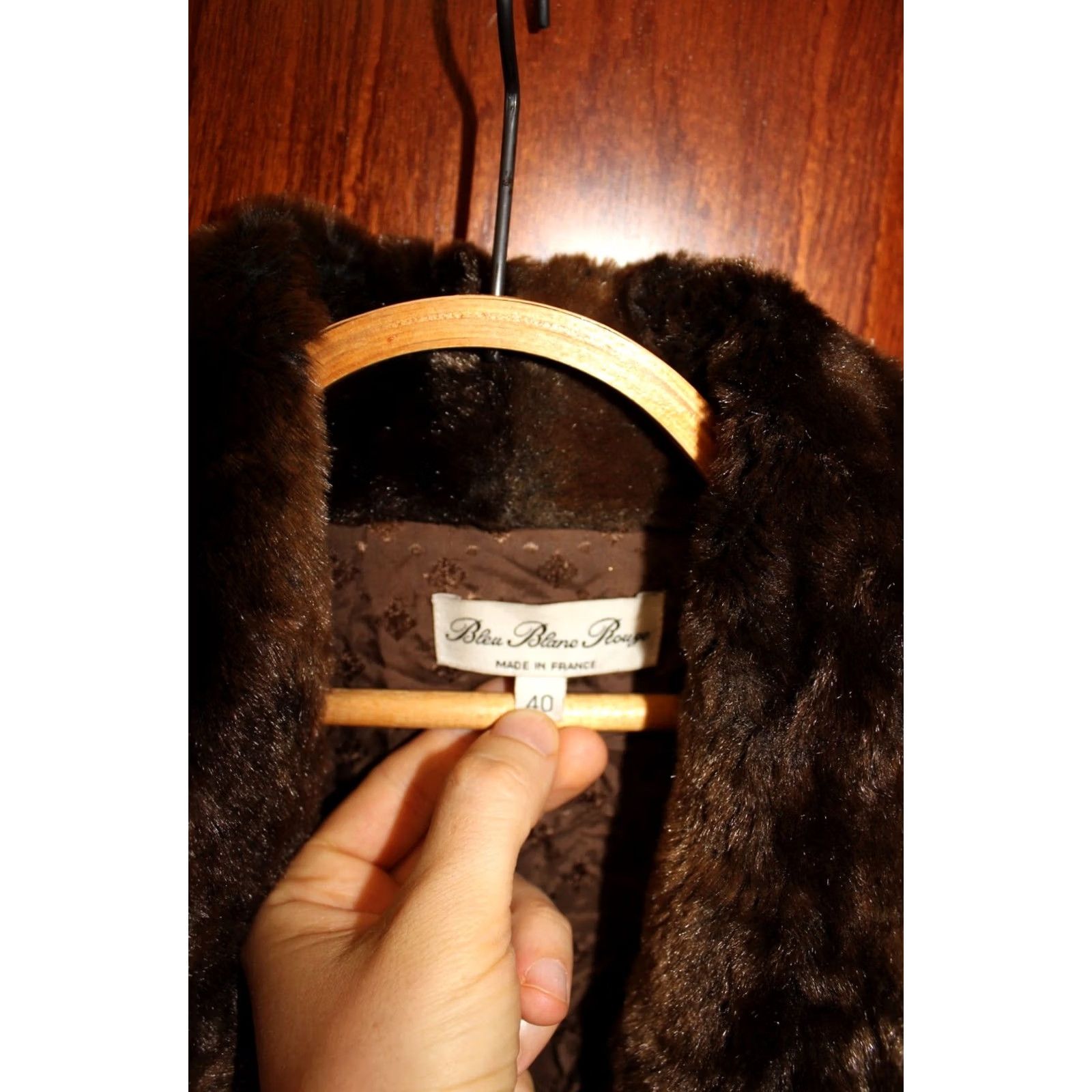 Vintage VINTAGE Bleu Blanc Rouge France 1980s Women Coat Poncho Wool Fur Collar Brown Size 40 Womens Coat Ponycho? Size S / US 4 / IT 40 - 5 Thumbnail