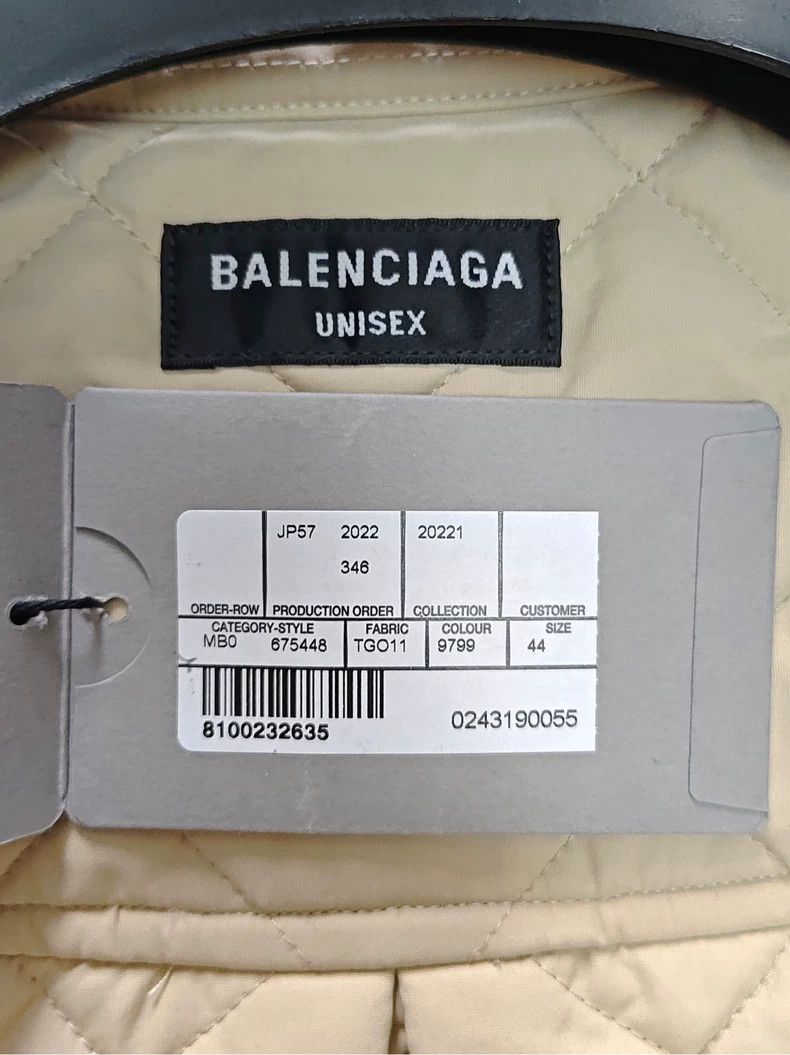 Balenciaga Balenciaga 22 FW embroidered logo padded shirt jacket 2503- Size US S / EU 44-46 / 1 - 4 Thumbnail