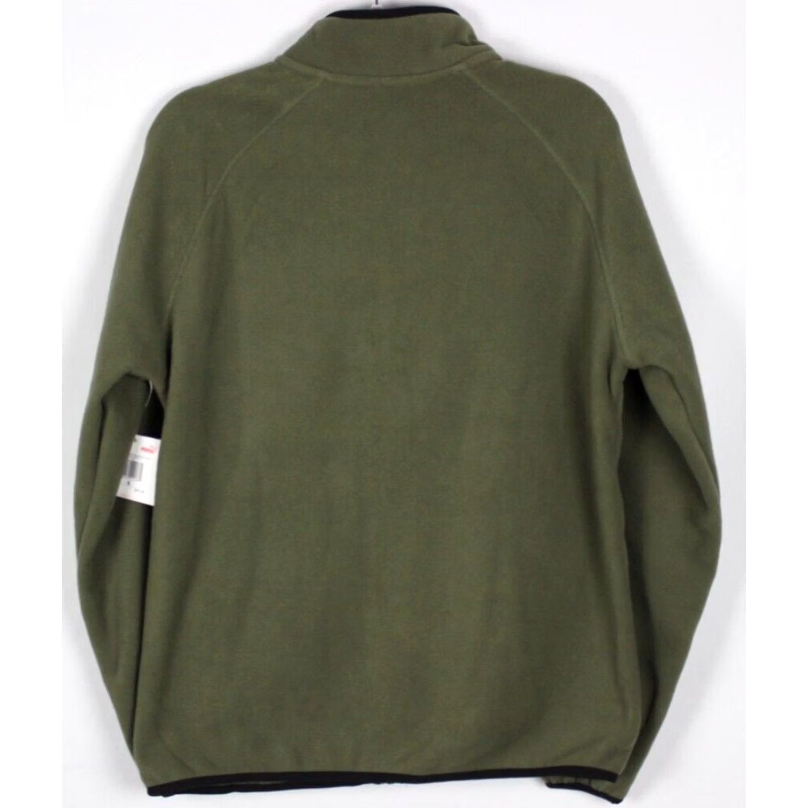 Puma Puma Men's Polar Fleece Jacket Raglan Sleeve Small S Olive Green Size US S / EU 44-46 / 1 - 2 Thumbnail