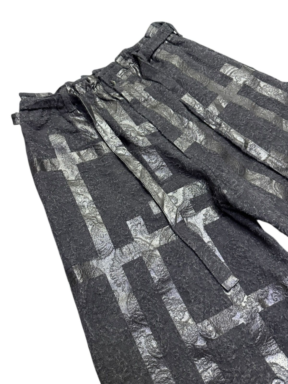 SOU SOU Sou Sou Enyu-baki Fence Double Sabi Ink Black Wide Baggy Size US 34 / EU 50 - 5 Thumbnail