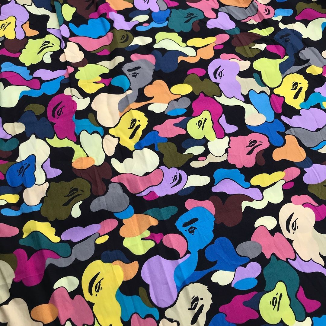 Bape Rare Vintage Bape Pirate Camo Candy Button Up S/S Shirt Size US M / EU 48-50 / 2 - 3 Thumbnail