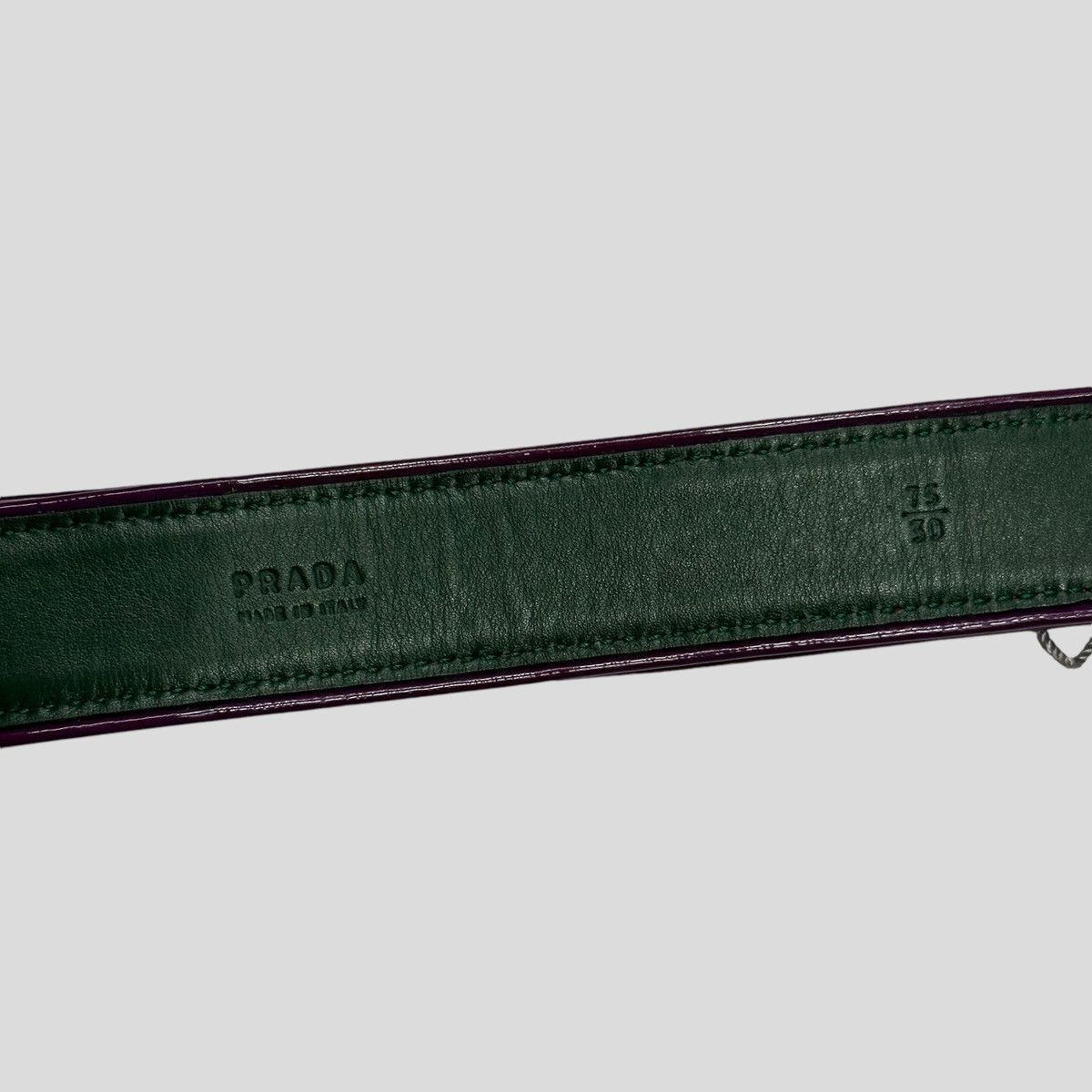 Prada Prada AW08 Vernice Patent Leather Buckle Belt - S Size ONE SIZE - 7 Thumbnail