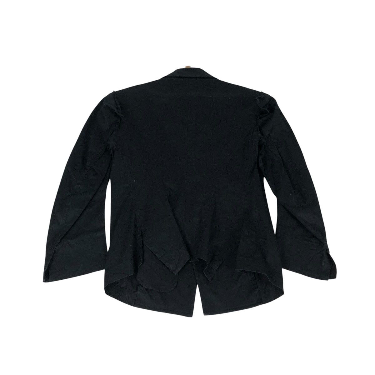 Yohji Yamamoto 🔥CROPPED COATS JACKET YOHJI YAMAMOTO RICH BLACK Size XS / US 0-2 / IT 36-38 - 3 Thumbnail