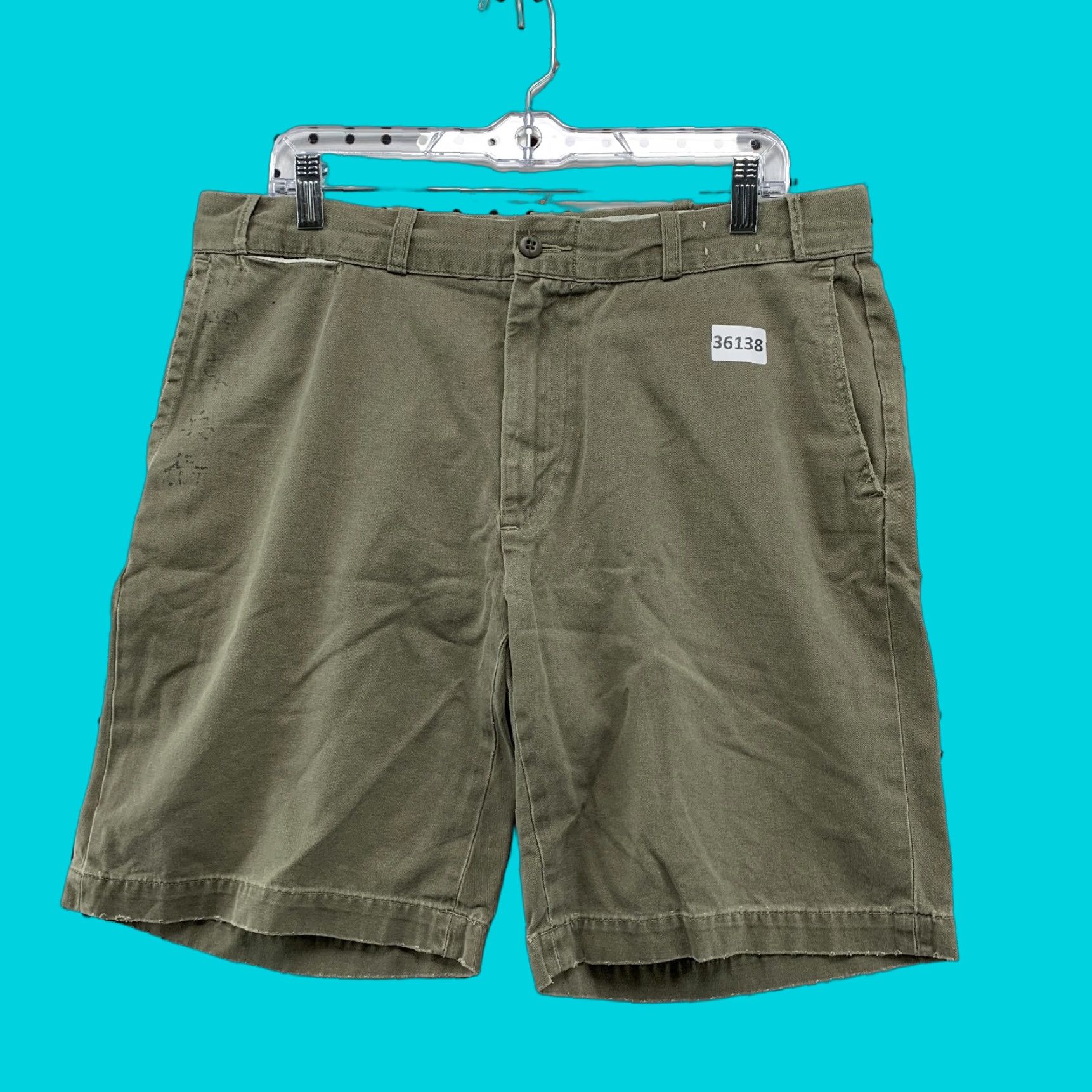 Polo Ralph Lauren Polo Ralph Lauren Chino Shorts Mens 34x9 Gray Preppy Casual Chino Shorts Casual Vintage 90s Mens Vintage Polo Ralph Lauren Size US S / EU 44-46 / 1 - 1 Thumbnail