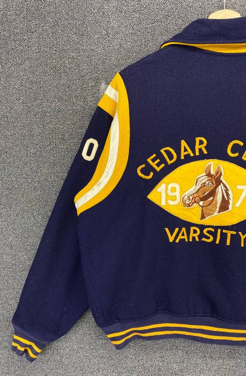 Vintage Vintage 70s Felco Cedar Cliff Wool Varsity Jacket Size US M / EU 48-50 / 2 - 3 Thumbnail