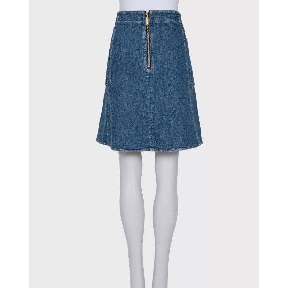 Louis Vuitton Louis Vuitton Blue Denim Skirt - Sz. XL (FR42) Size 30" / US 8 / IT 44 - 3 Thumbnail