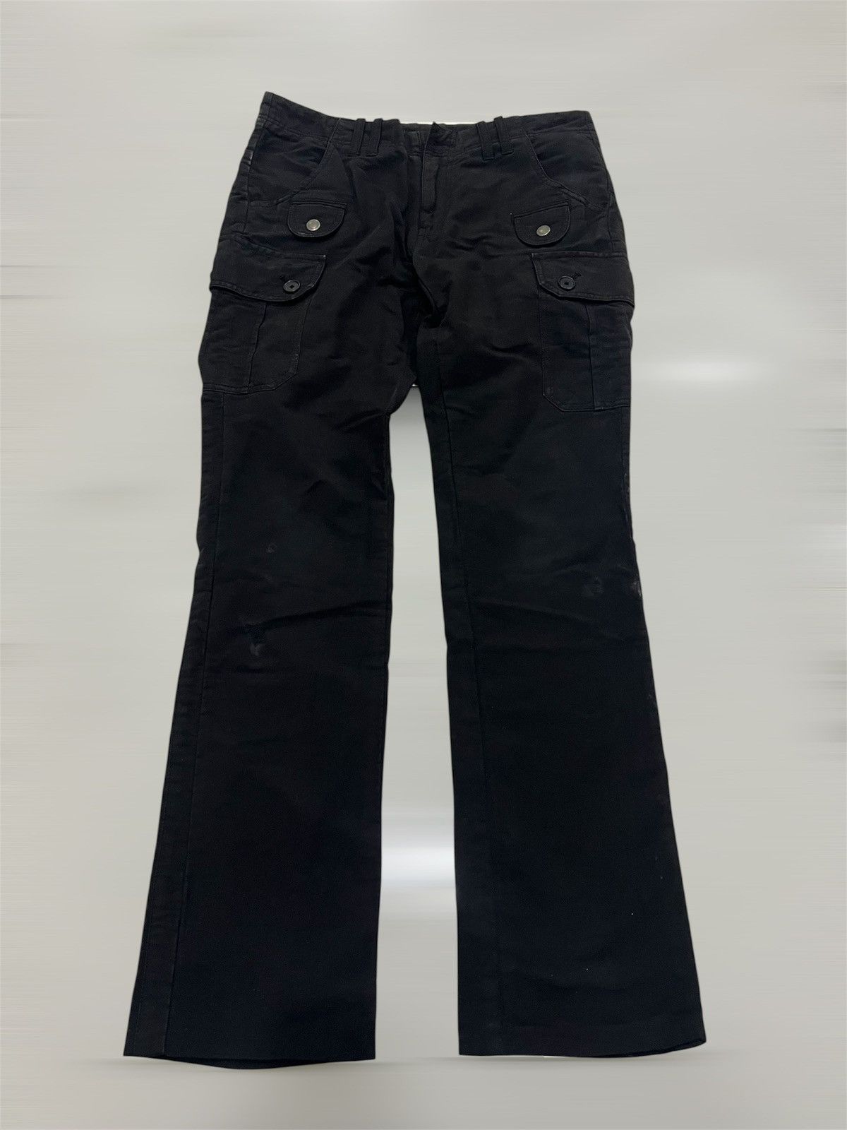Japanese Brand Black Straight Pants 8 Multipocket Cargo Denim Pants Size US 30 / EU 46 - 5 Thumbnail