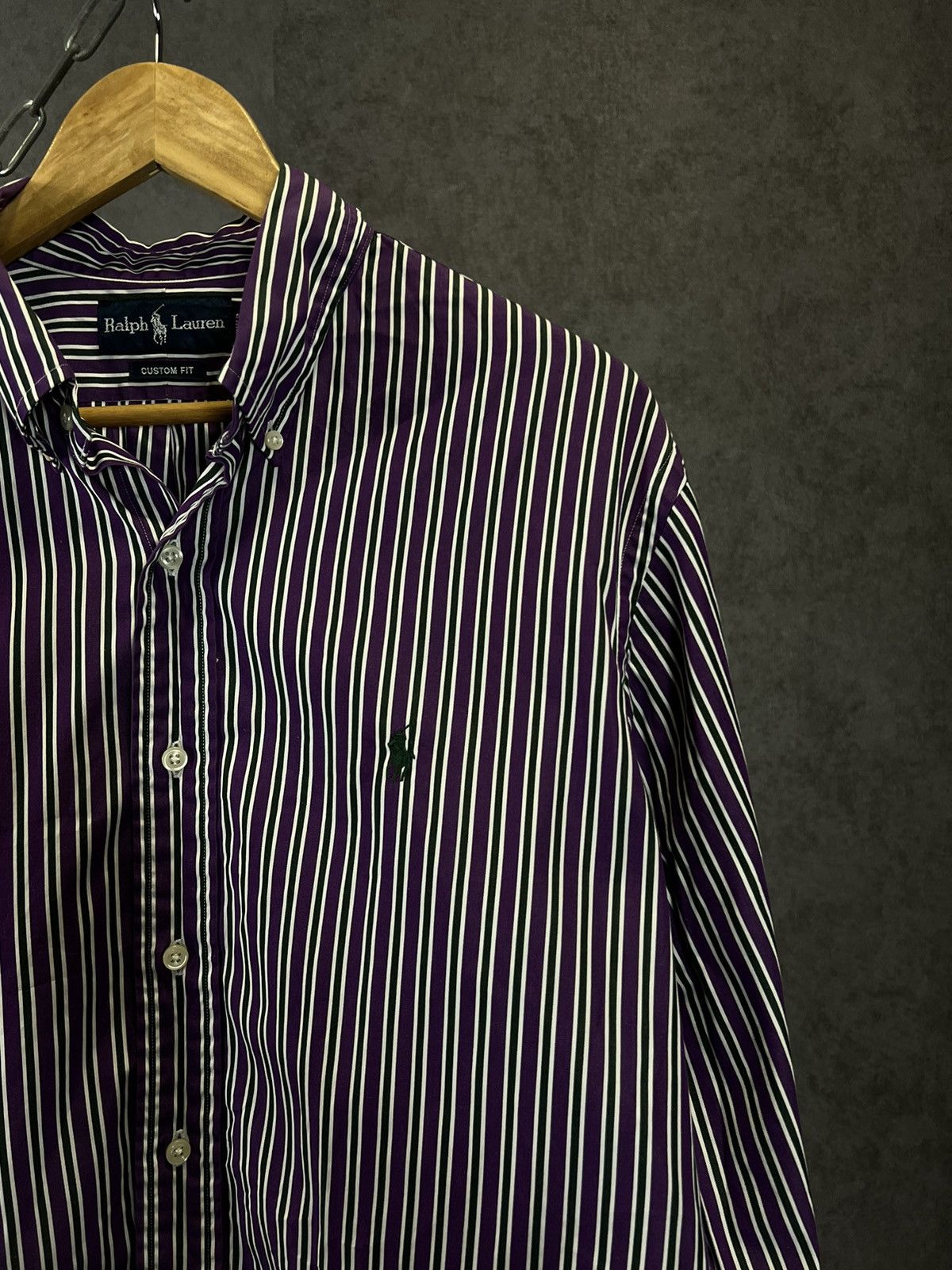 Polo Ralph Lauren Polo Ralph Lauren vintage logo designer striped shirt Size US L / EU 52-54 / 3 - 2 Thumbnail