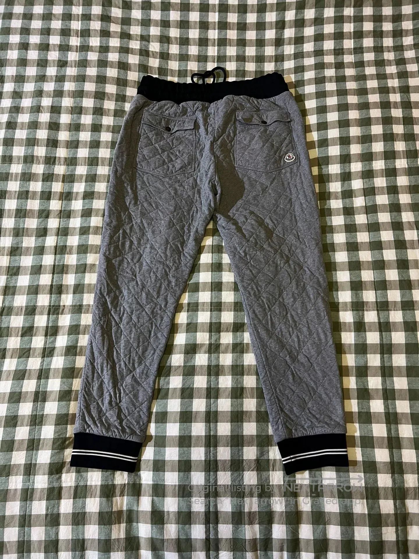 Moncler moncler quilted gray casual sports pants. Size US 44 / EU 60 - 2 Thumbnail