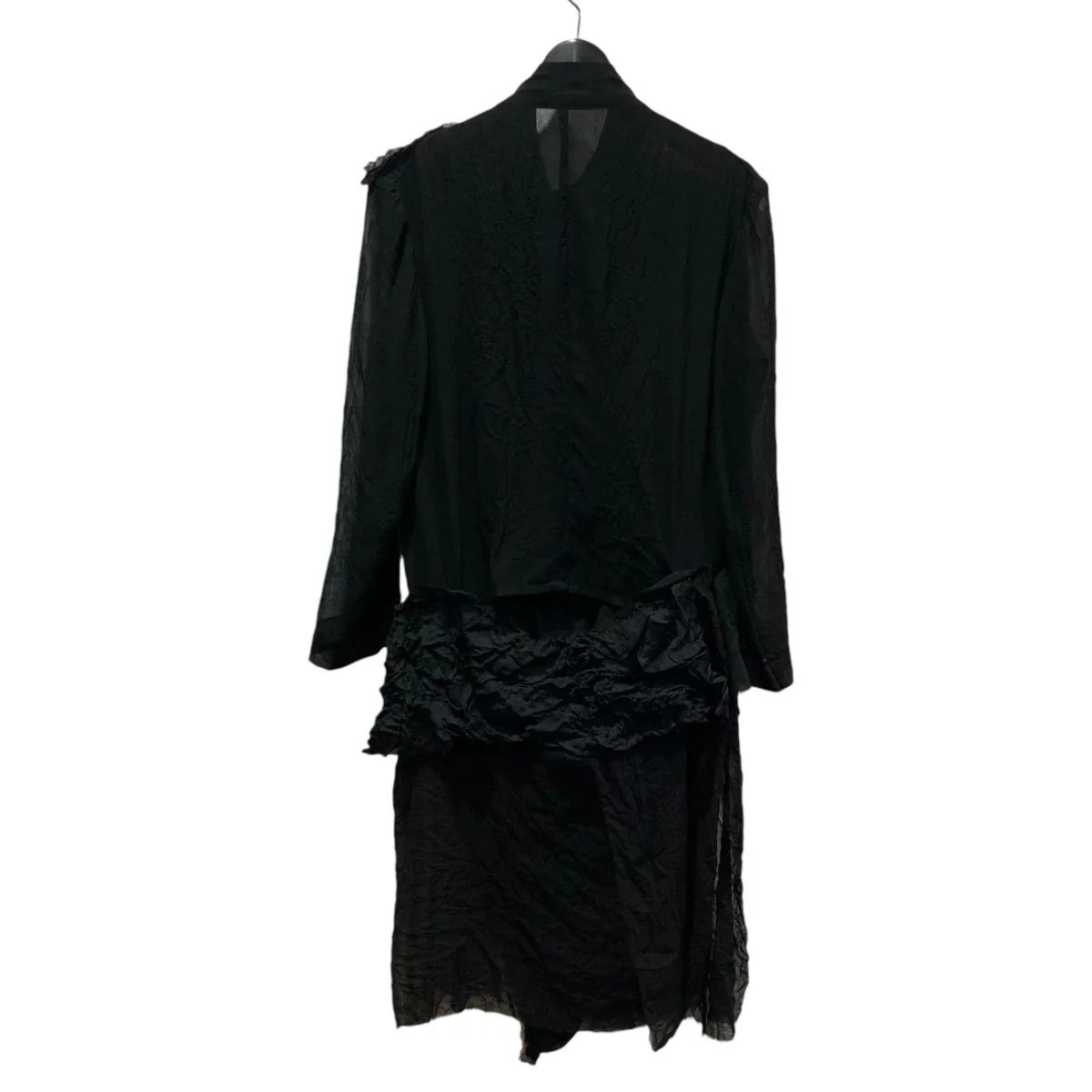 Yohji Yamamoto YOHJI YAMAMOTO Wrinkled sheer jacket Size US M / EU 48-50 / 2 - 2 Thumbnail