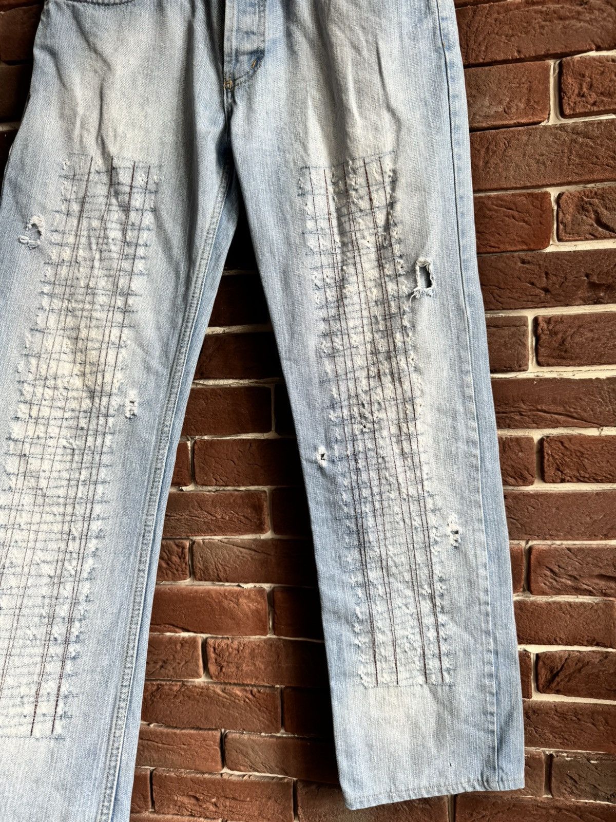 Diesel Vintage Y2k Rare Diesel Mud Wash Blue Jeans Pant Hype 32 Size US 32 / EU 48 - 4 Thumbnail