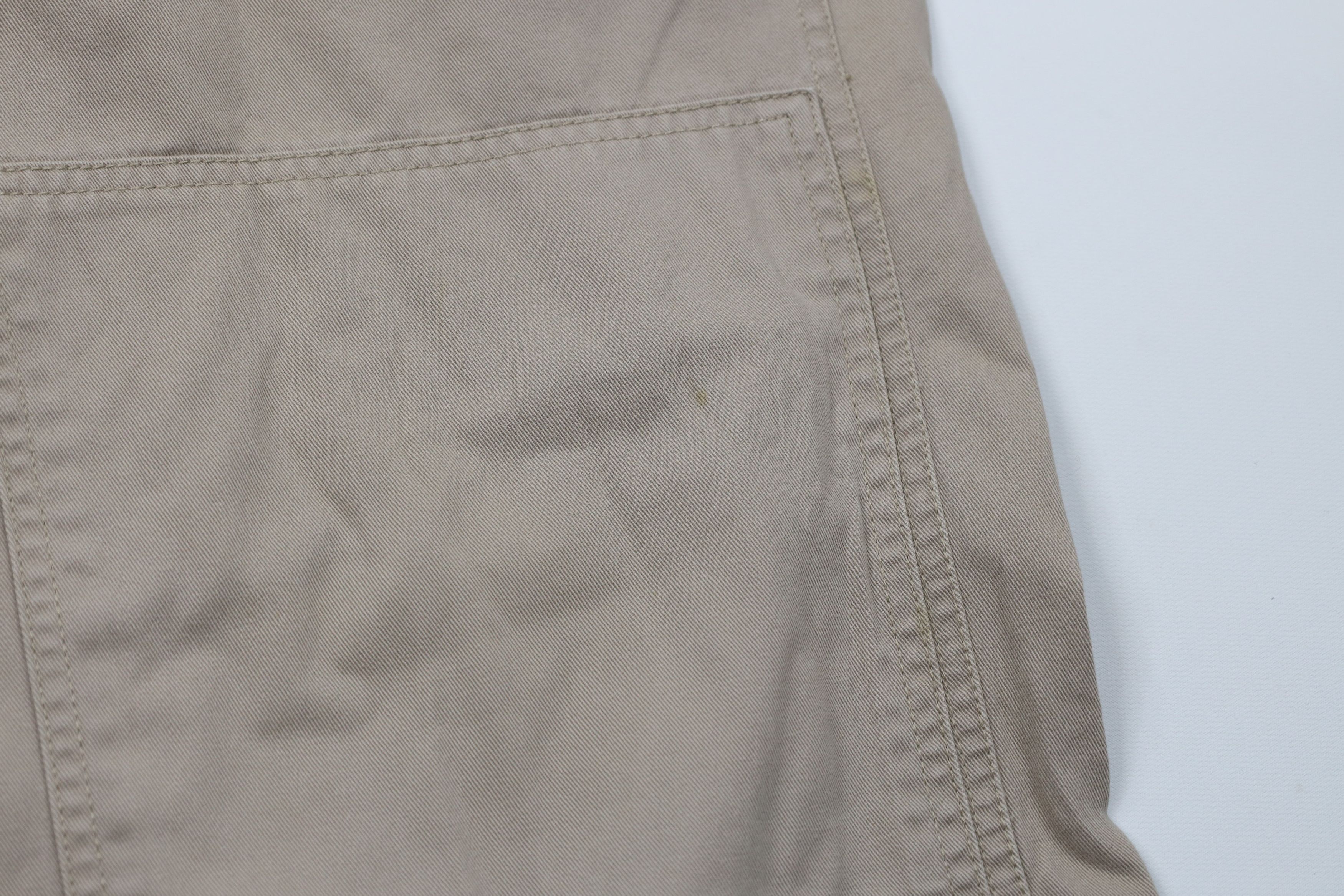 Tommy Hilfiger Vintage 90s Tommy Hilfiger Double Knee Wide Leg Pants Beige Size US 32 / EU 48 - 8 Thumbnail