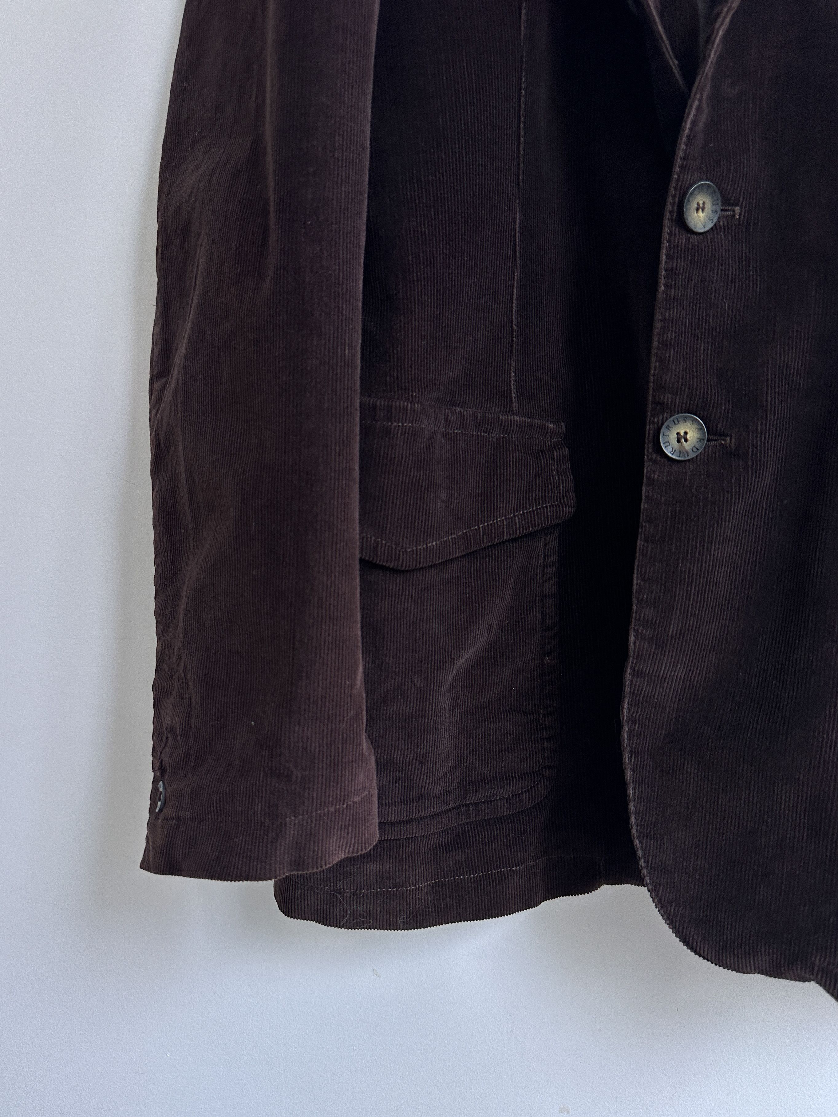 Trussardi Trussardi Brown Corduroy Blazer Jacket Size 54R - 5 Thumbnail