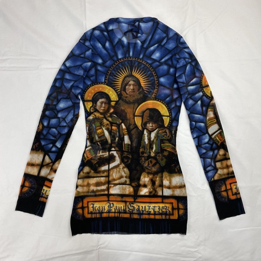 Jean Paul Gaultier AW98 Jean Paul Gaultier Saint Church Glass Mesh Top Vintage Size US M / EU 48-50 / 2 - 2 Thumbnail