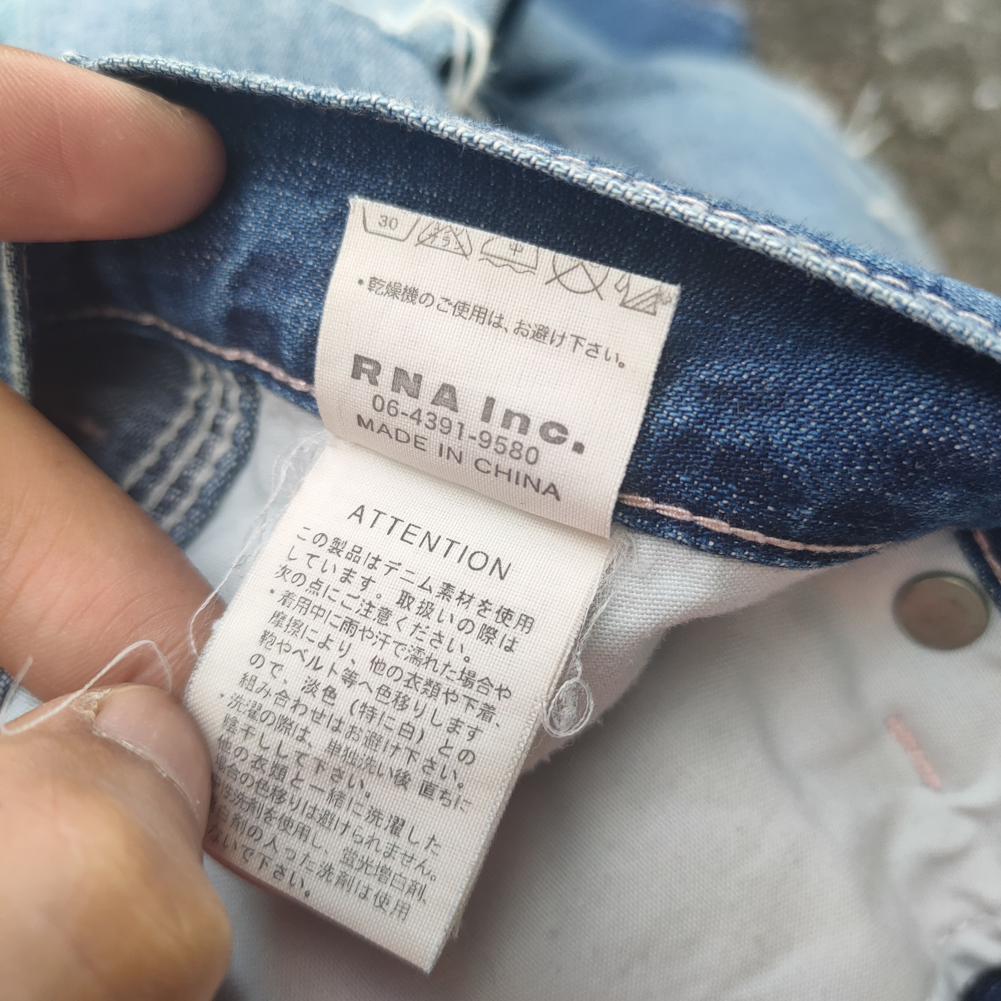 Japanese Brand VINTAGE RNA SLANG FADED DISTRESSED CARGO PANTS Size US 32 / EU 48 - 13 Thumbnail