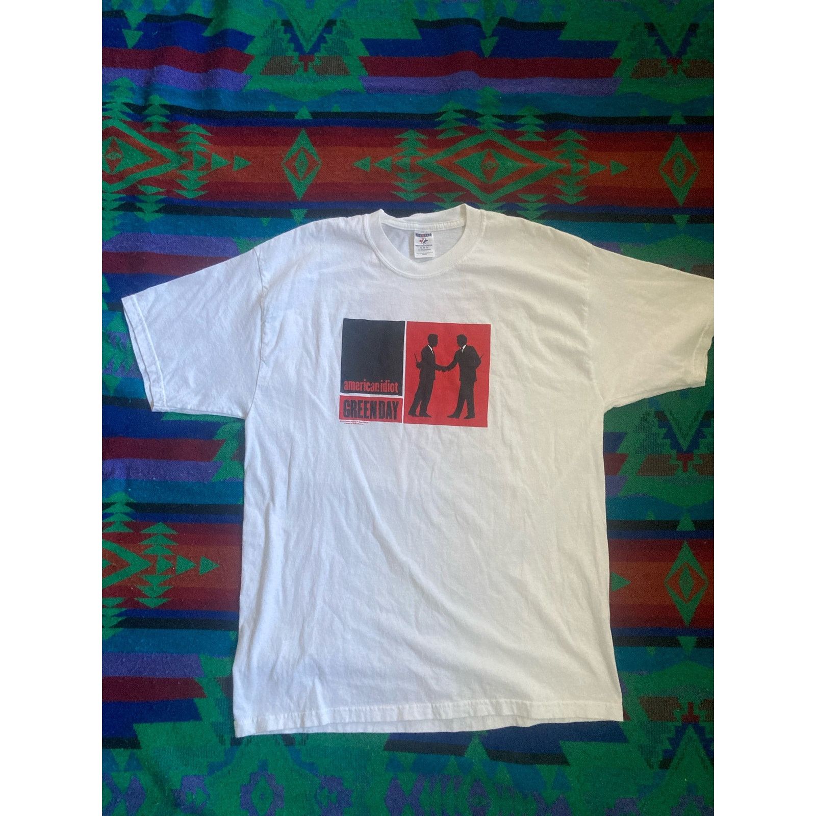 Jerzees 2005 Green Day American idiot tour tshirt mens Size XL Size US XL / EU 56 / 4 - 1 Thumbnail