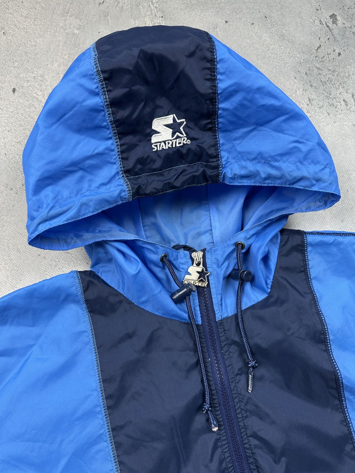 Starter Vintage Starter North Carolina Heels Hooded Pullover Jacket Size US L / EU 52-54 / 3 - 17 Thumbnail