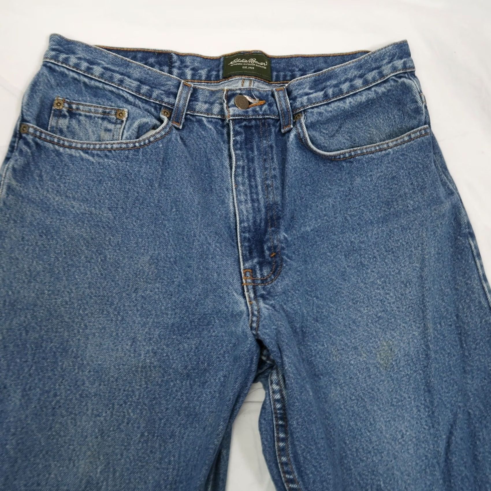 Eddie Bauer VINTAGE Eddie Bauer Jeans Classic Fit Straight Leg Blue 90s Mens 32x30 Jeans Size US 32 / EU 48 - 2 Thumbnail